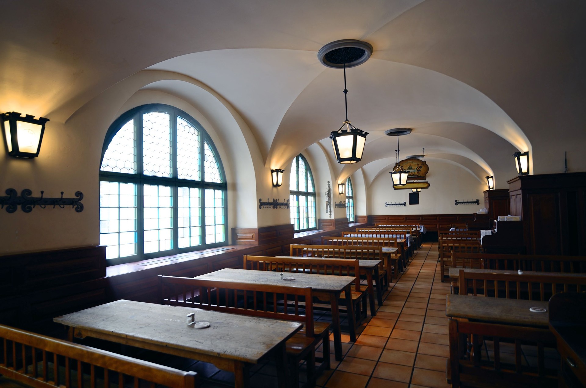 Intérieur de la Hofbräuhaus à Munich
